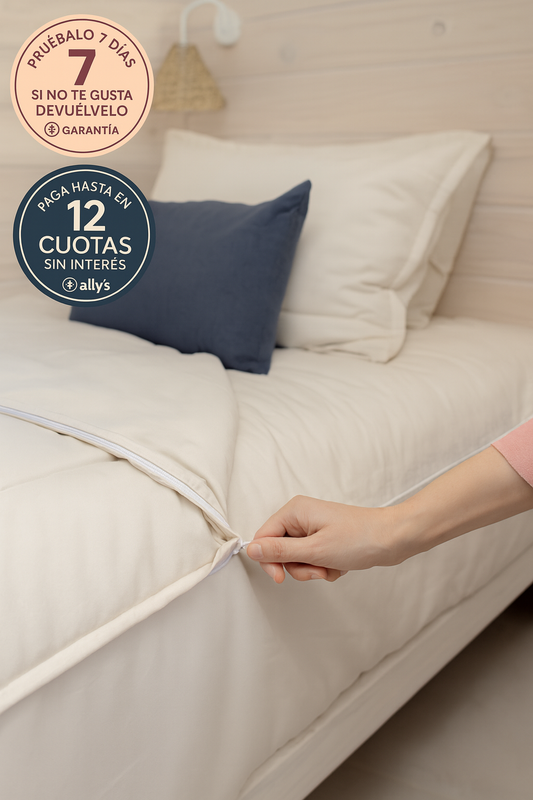 Set ropa de cama todo en uno Beige