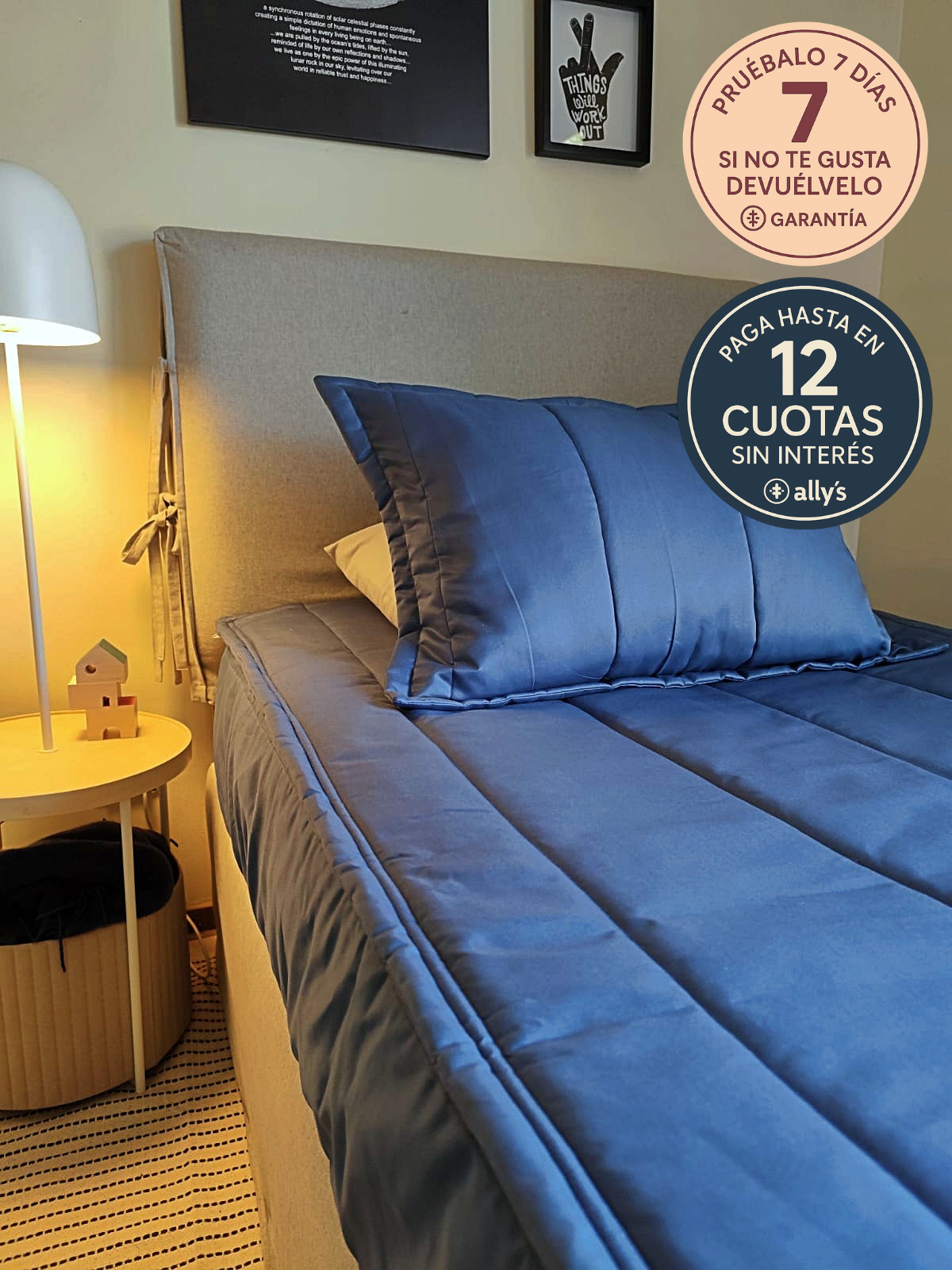 Set ropa de cama todo en uno Azul