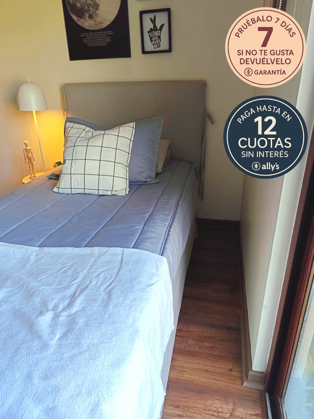 Set ropa de cama todo en uno Gris