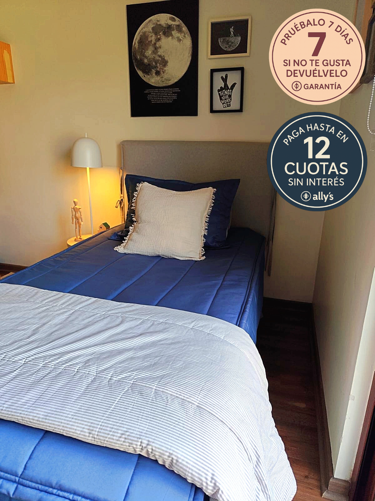 Set ropa de cama todo en uno Azul