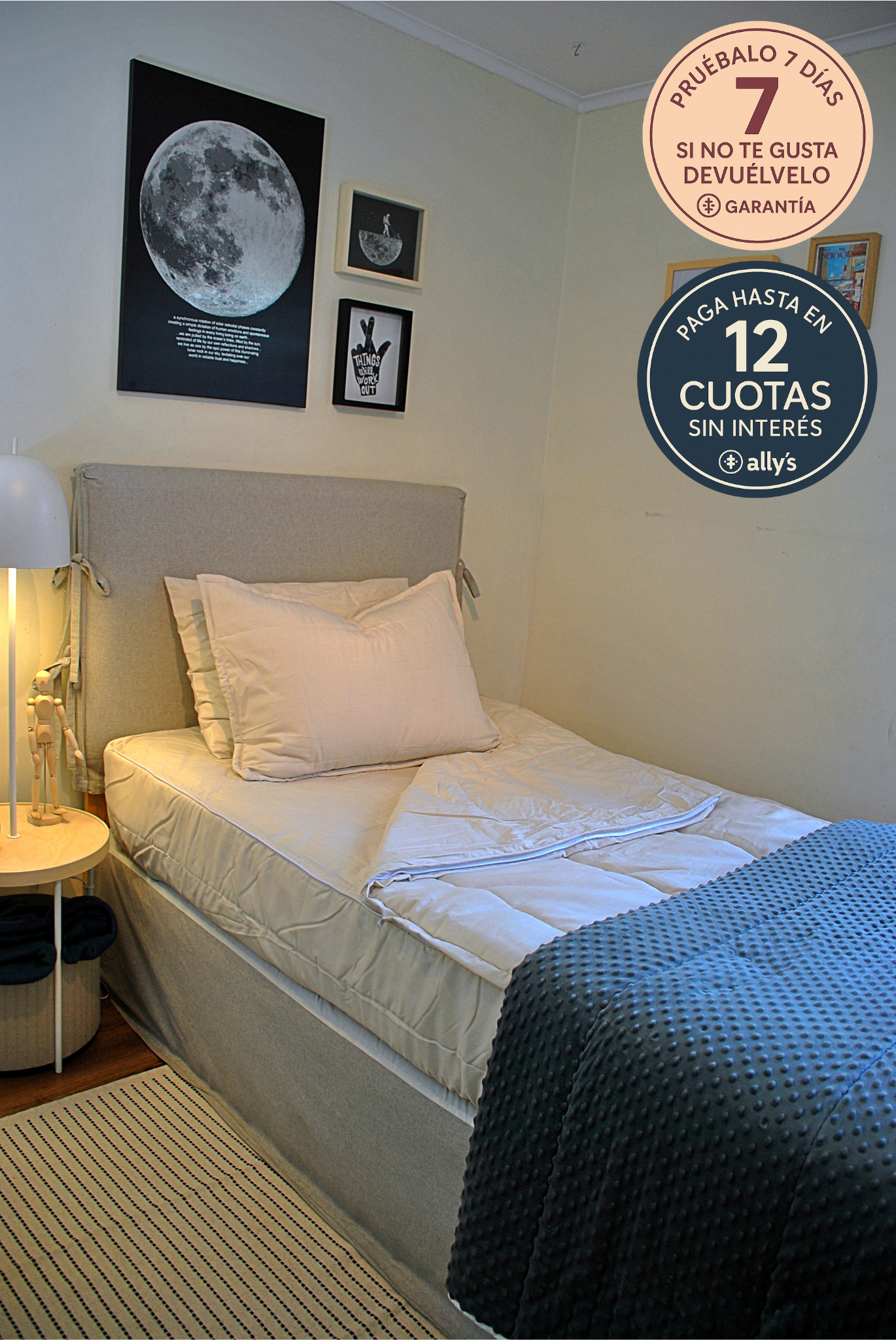 Set ropa de cama todo en uno Beige