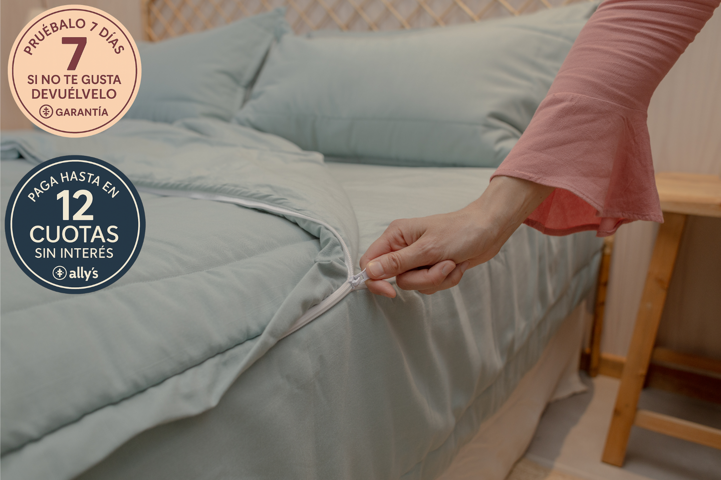 Set ropa de cama todo en uno Aqua