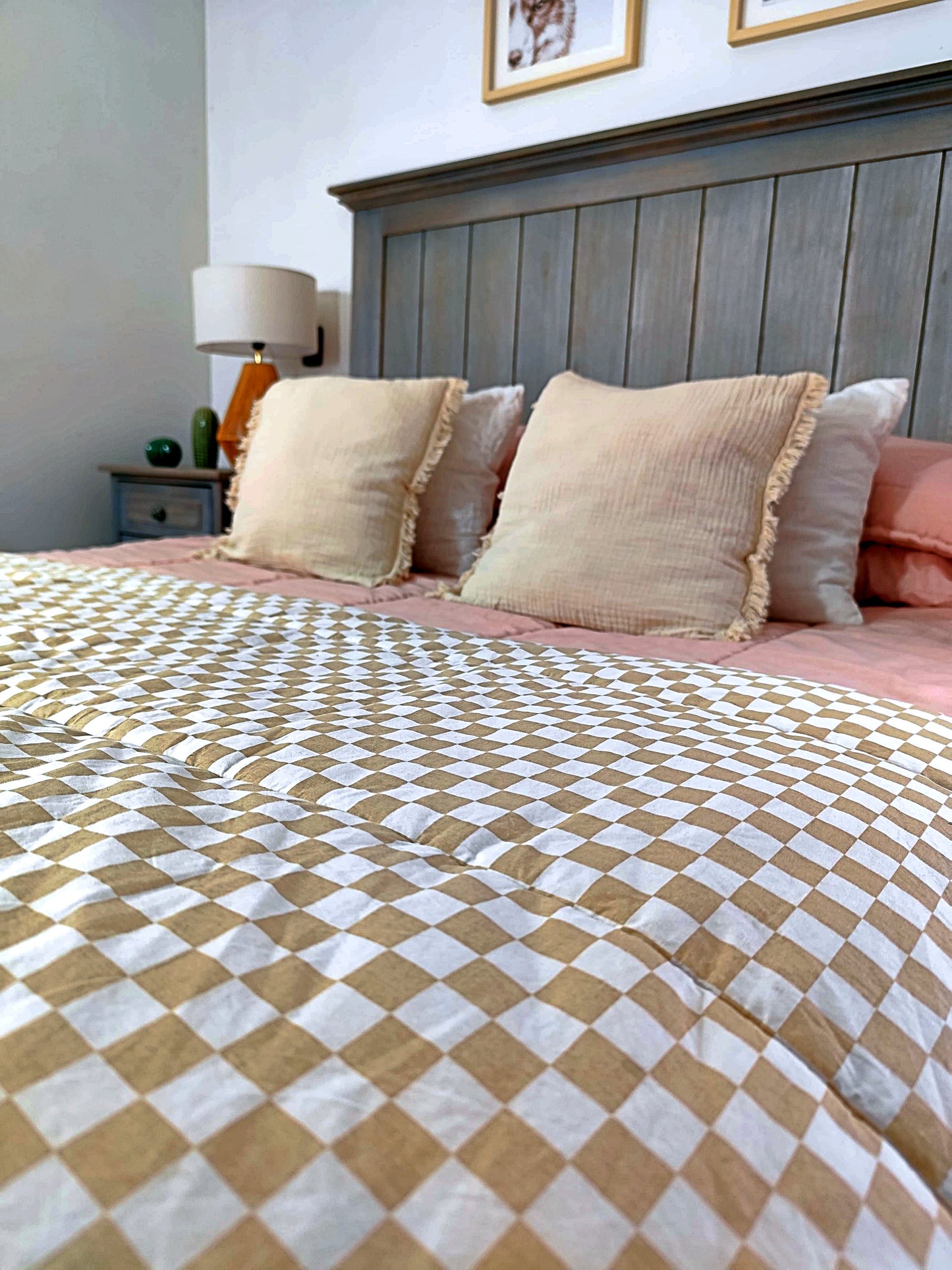 Plumón/Manta  Minky Cuadros