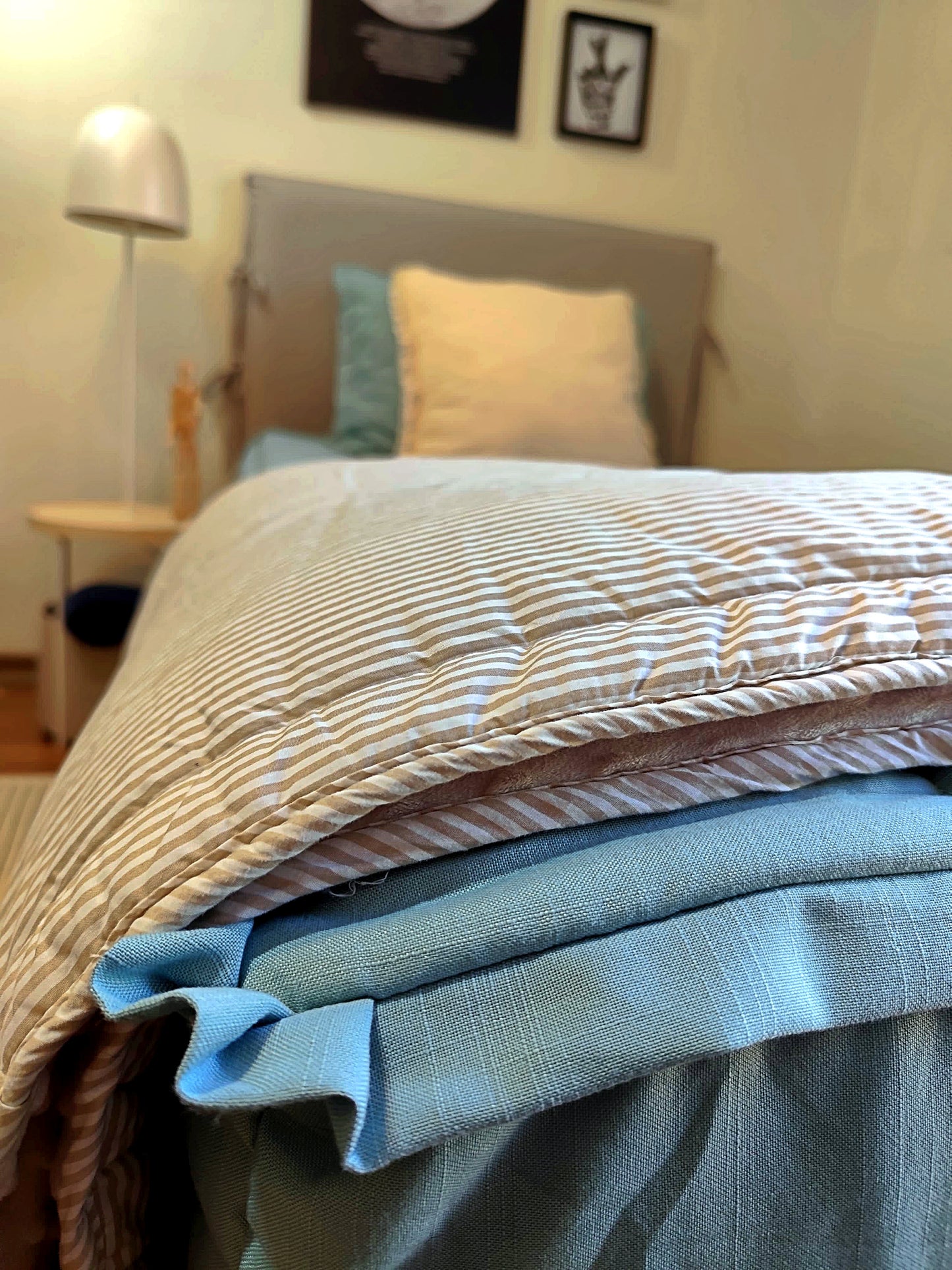 Plumón/Manta  Minky Lineas Cafe