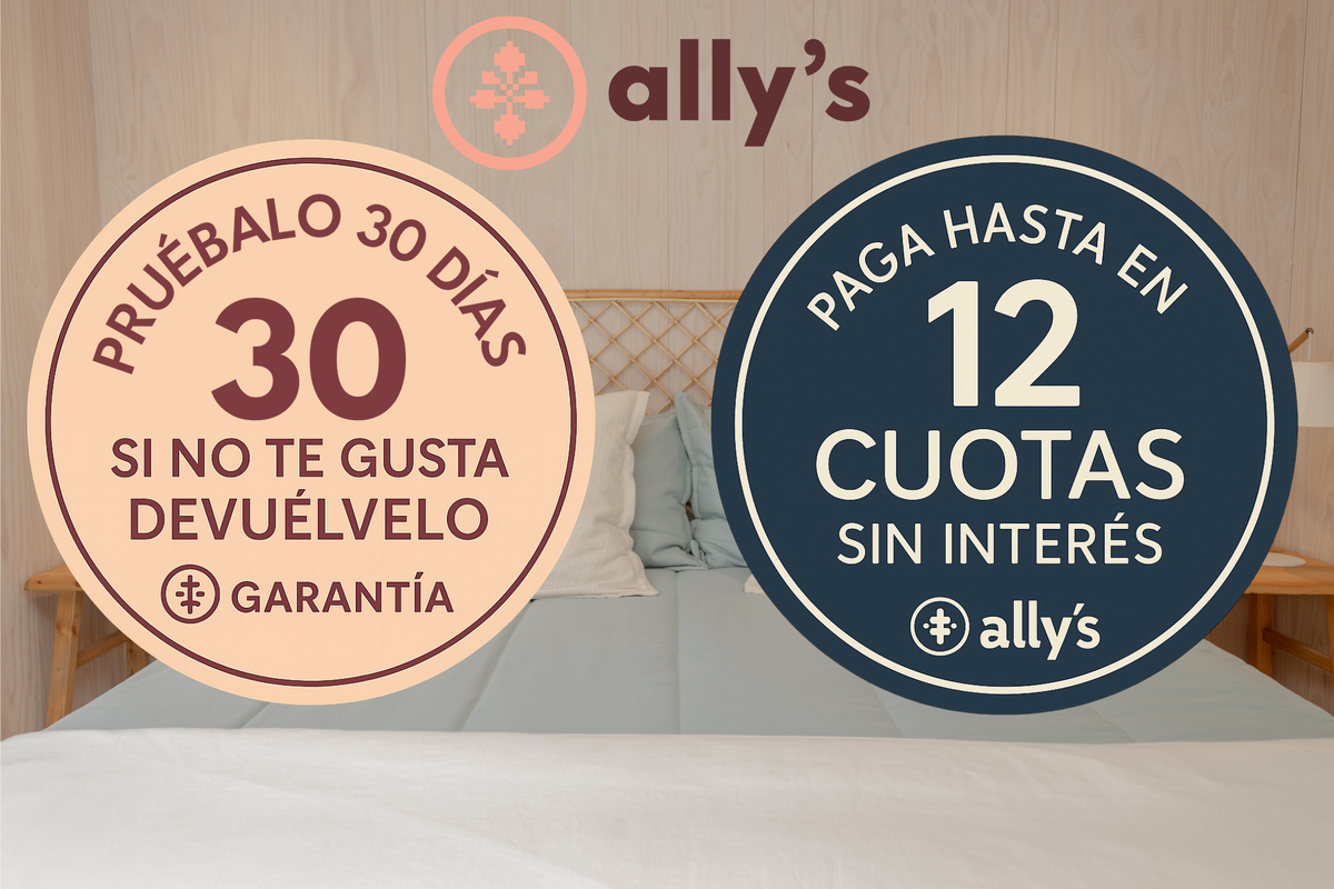 Garantía ally's en el Plumón Minky: pruébalo 30 días y paga hasta en 12 cuotas sin interés