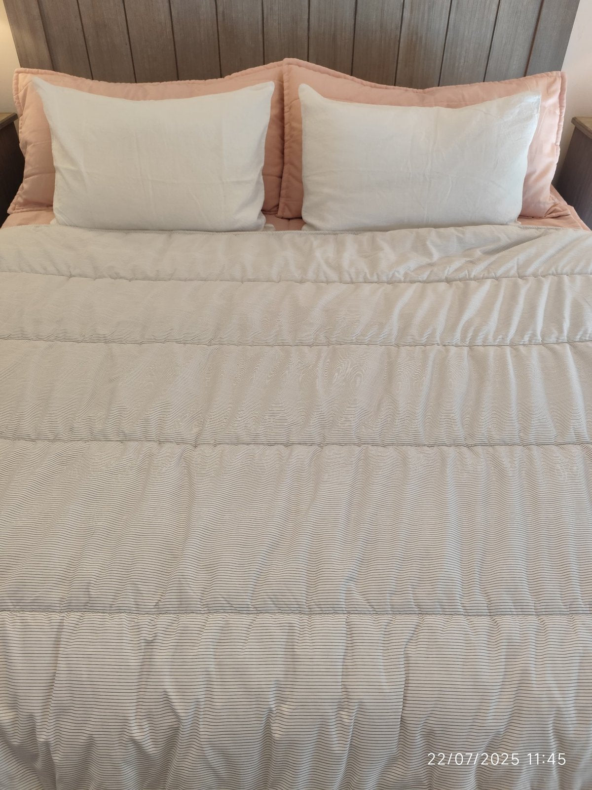 Plumón/Manta  Minky Lineas Grises